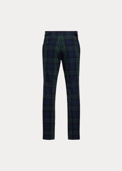 Pantalones De Traje Polo Ralph Lauren Hombre Verdes / Negros / Azul Marino - Tartan Seersucker - FBI